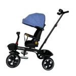 Tricicletă pentru copii cu scaun rotativ 360°, albastru (95971)