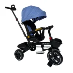 Tricicletă pentru copii cu scaun rotativ 360°, albastru (95971) - imagine 2