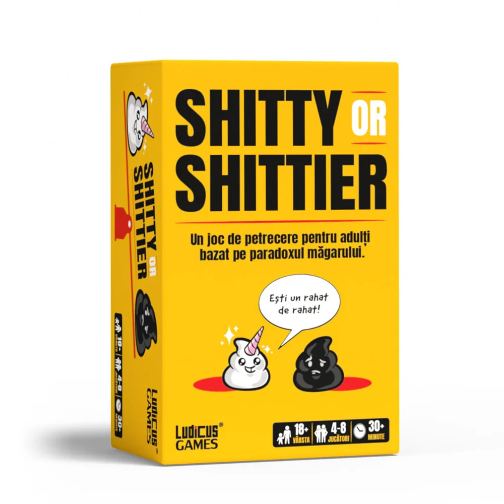 005078 Joc de petrecere Shitty or Shittier – Paradoxul măgarului, Ludicus games (005078) - imagine 1