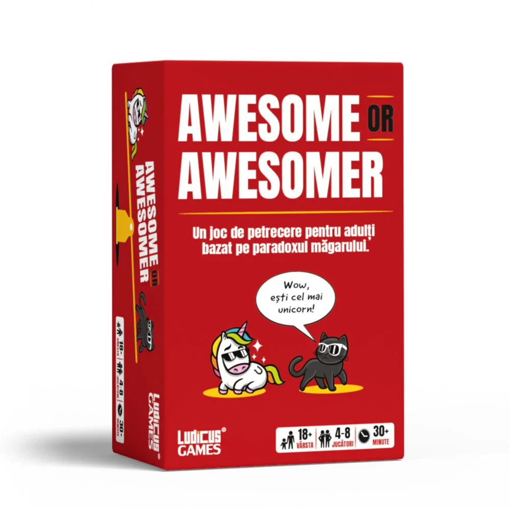 005085 Joc de petrecere Awesome or Awesomer – Paradoxul măgarului, Ludicus games (005085) - imagine 1