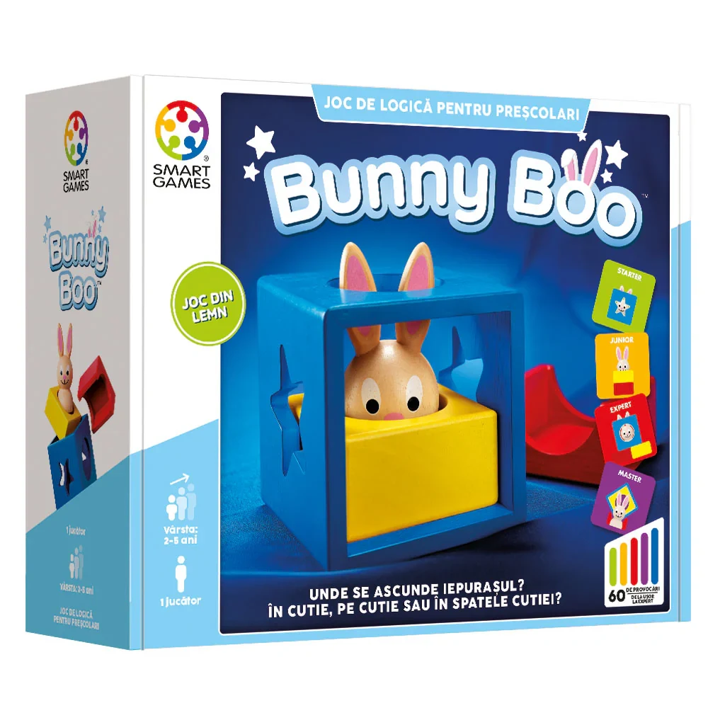 005467 Joc educativ Smart Games – Bunny Boo cu 60 de provocări, Ludicus games (005467) - imagine 1