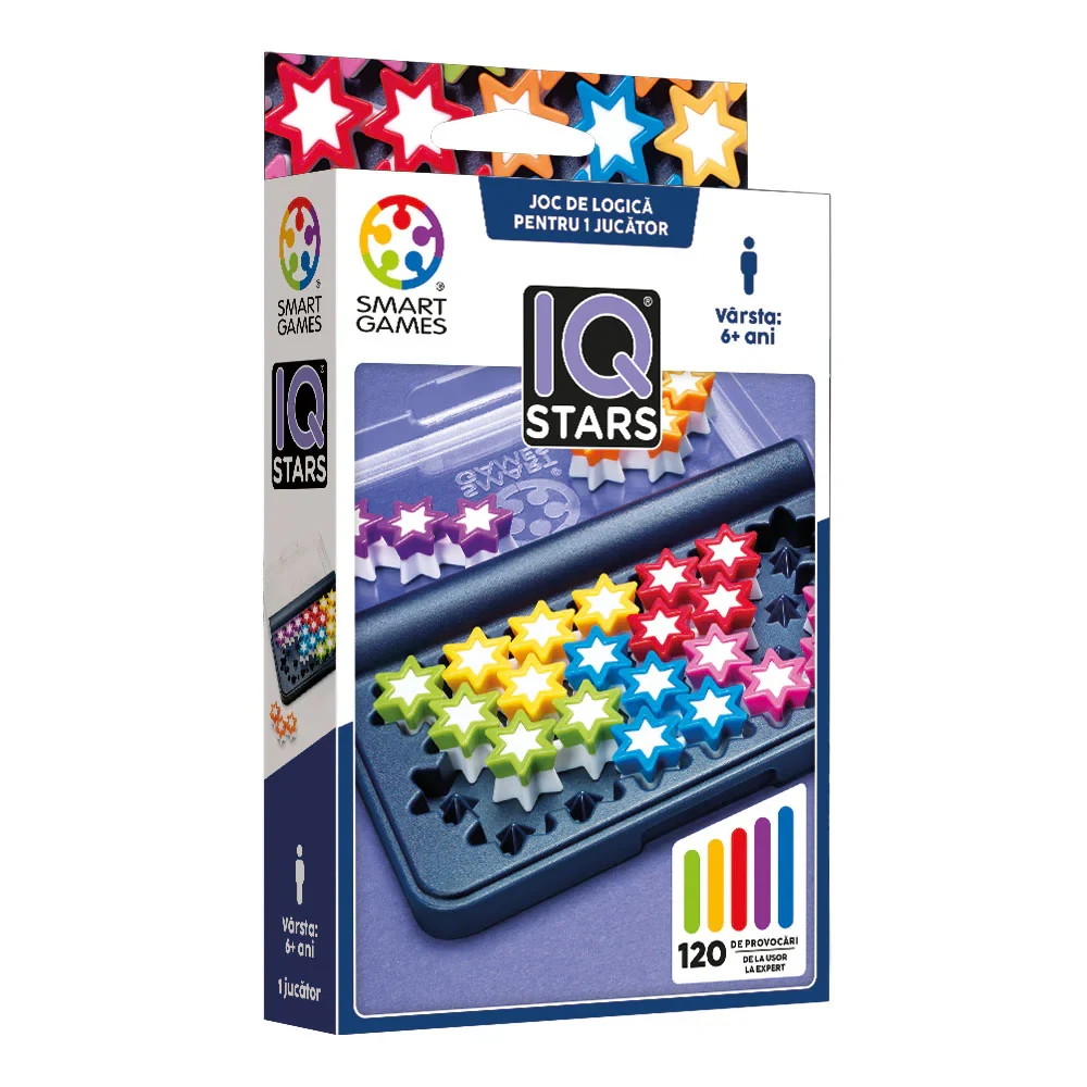 005535 Joc educativ Smart Games – IQ Stars cu 120 de provocări, Ludicus games (005535) - imagine 1