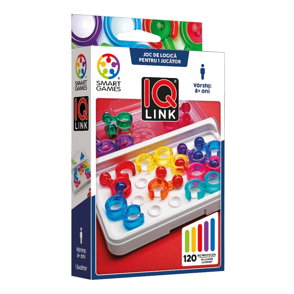 005580 Joc educativ Smart Games – IQ Link cu 120 de provocări, Ludicus games (005580) - imagine 1