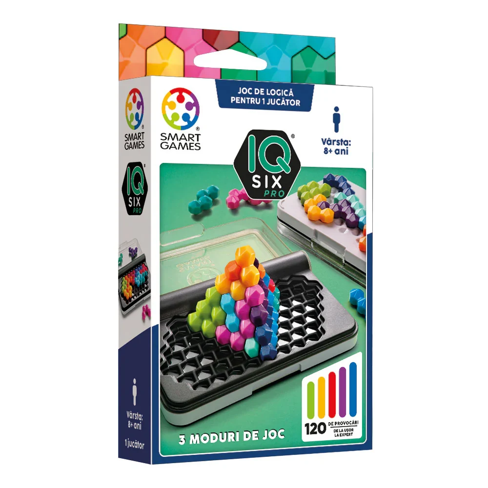 005597 Joc educativ Smart Games – IQ Six Pro cu 120 de provocări, Ludicus games (005597) - imagine 1