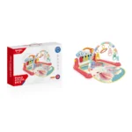 Covoraș de joacă cu pian muzical și jucării suspendate, Huanger HE0626 - imagine 2