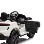 Mașină electrică pentru copii Porsche Macan (PM666/1 alba) - imagine 7