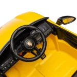 Mașină electrică pentru copii Porsche Macan (PM666/2 galben) - imagine 9