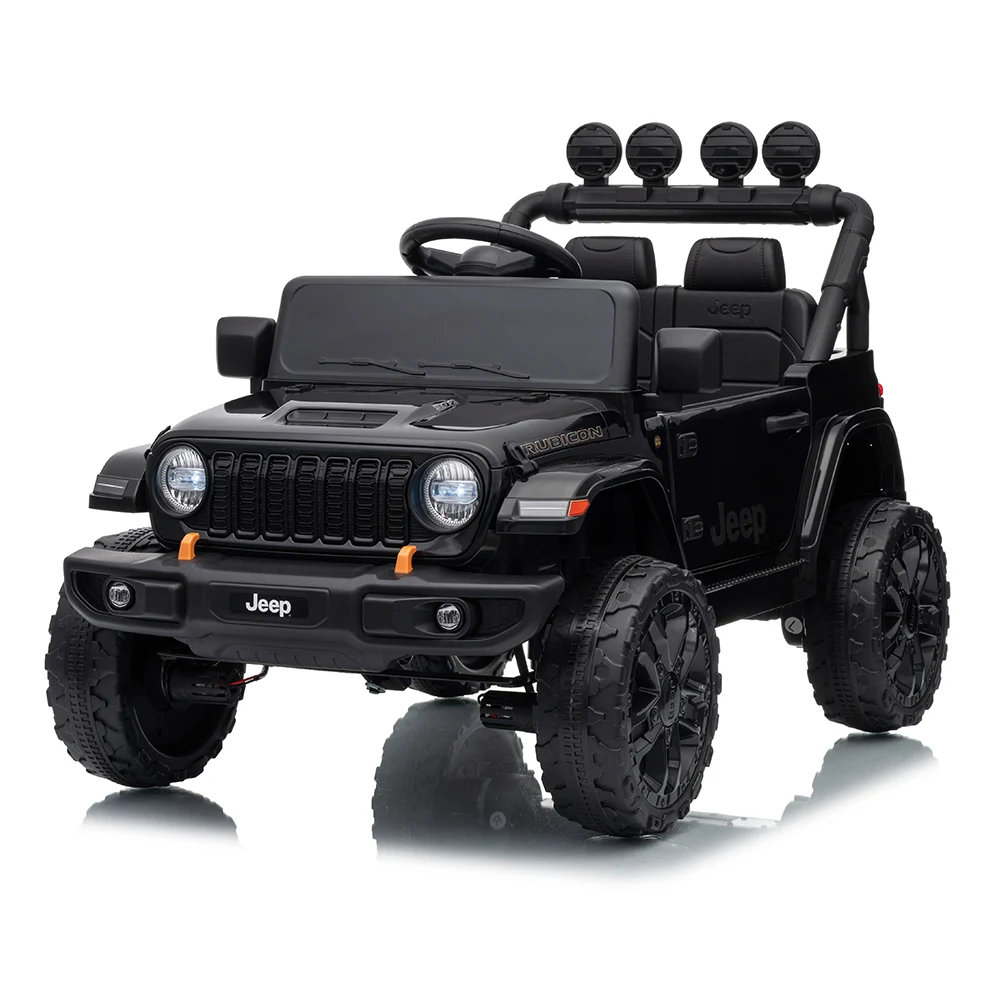 JWR558 Mașină electrică pentru copii Jeep Wrangler Rubicon (JWR558/2 negru) - imagine 1