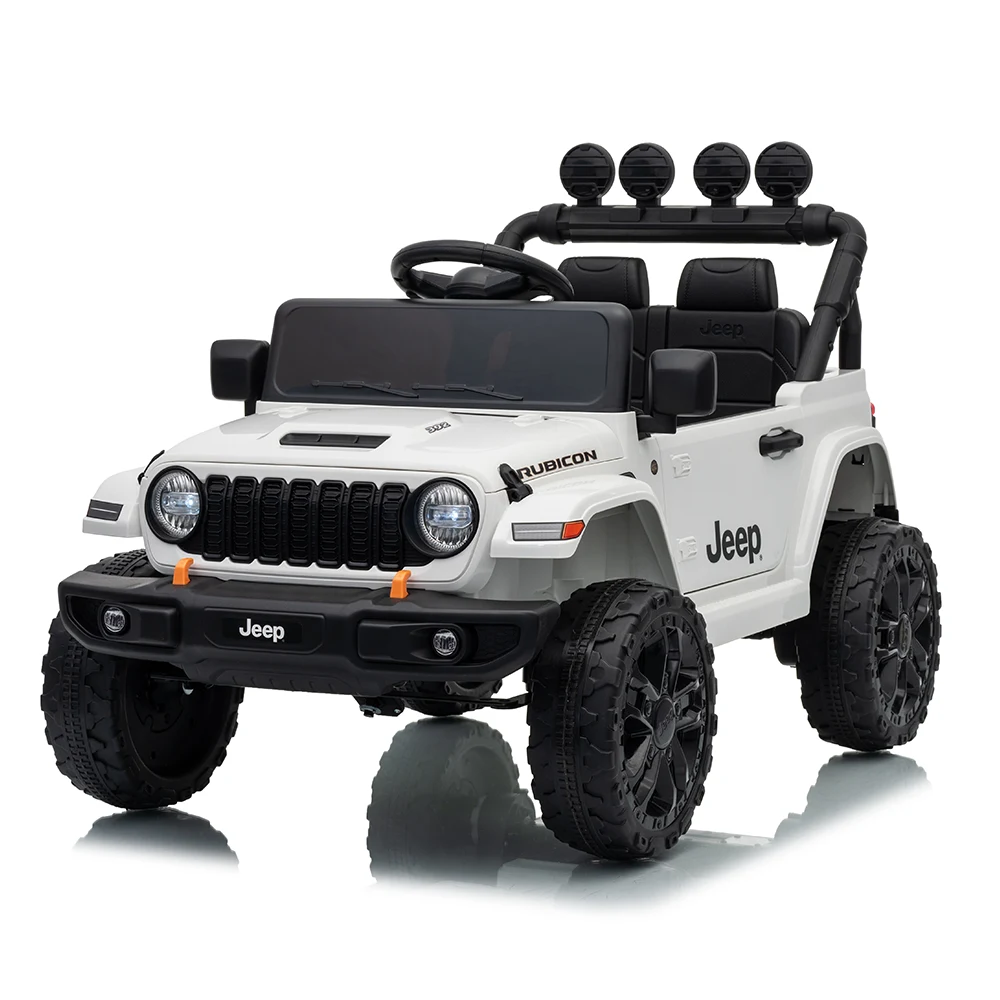 JWR558 Mașină electrică pentru copii Jeep Wrangler Rubicon (JWR558/3 alb) - imagine 1
