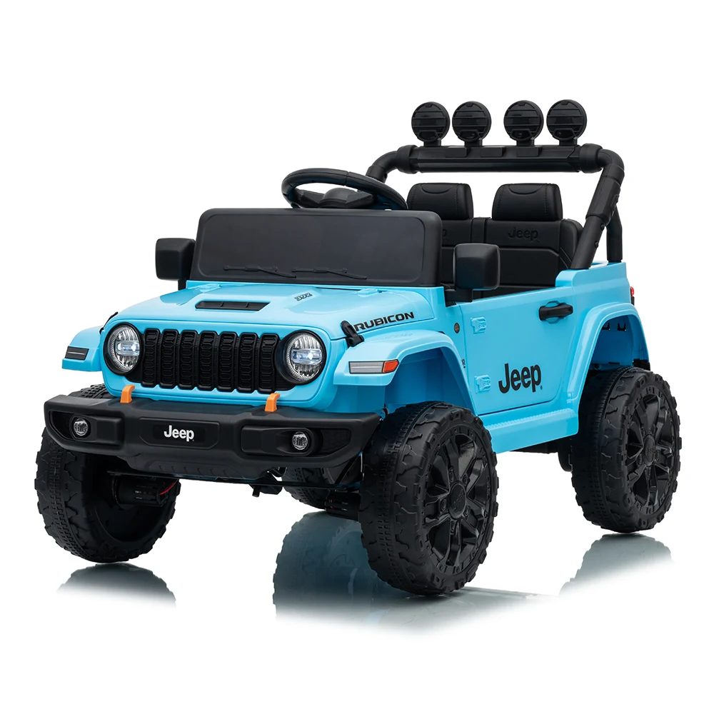 JWR558 Mașină electrică pentru copii Jeep Wrangler Rubicon (JWR558/4 albastru) - imagine 1