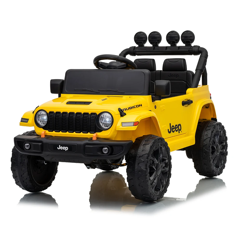 JWR558 Mașină electrică pentru copii Jeep Wrangler Rubicon (JWR558/5 galben) - imagine 1
