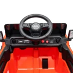 Mașină electrică pentru copii Jeep Wrangler Rubicon (JWR558/1 oranj) - imagine 11